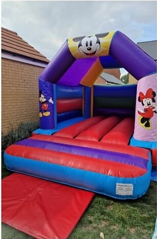 Mouse friends open-front bouncy castle