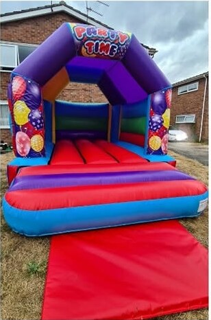 Party Time open-front bouncy castle